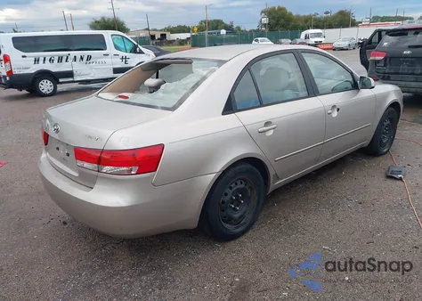 2007 Hyundai Sonata Gls z USA, uszkodzony, nr VIN 5NPET46C17H208343